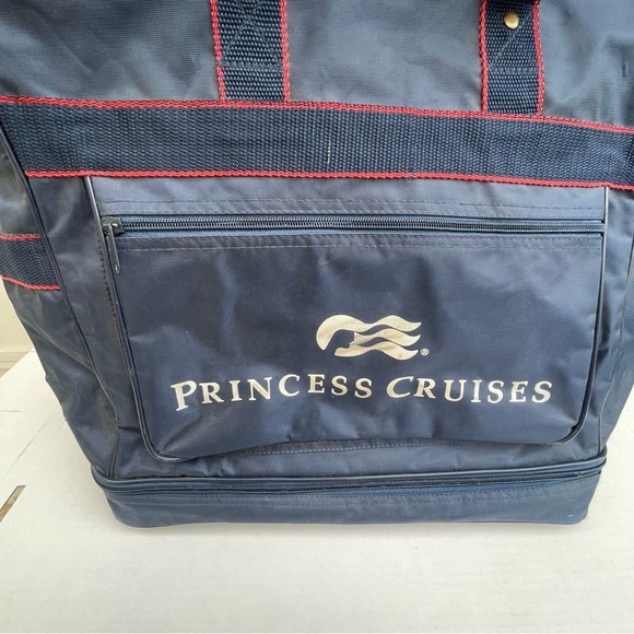 Vintage 90s princess cruises expandable travel bag with wheels - Picture 6 of 7